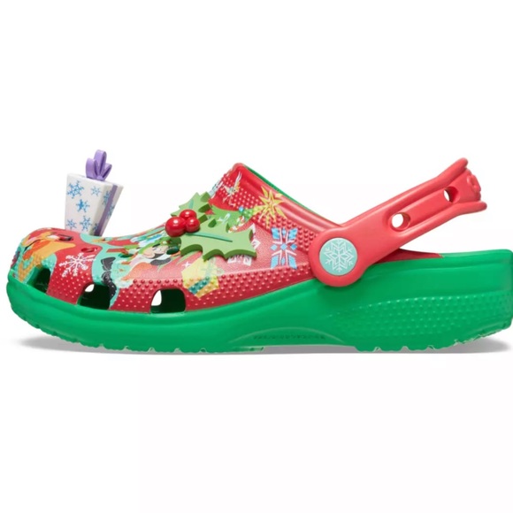 Disney Christmas Crocs Mickey Mouse and Friends Holiday Theme, Size W6/ M4, NWT - Picture 5 of 13